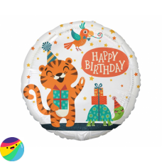 Folija balon - Tiger Happy Birthday 